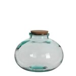 Mica decorations olly vase - h23 x Ø29 cm - verre recycl� - transparent