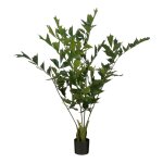 Mica decorations palmier queue - de - poisson plante artificielle en pot - h150 x �100 cm - vert