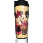Mickey minnie coffee mug water cup travel mug reusable leak proof with lid for 350 ml(cup bottom thickened ...