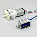 Micro 030 pompe a air + electrovanne normalement ouverte, mini pompe a oxygne pour aquarium 3v, accessoires ...