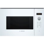 Micro - ondes bosch bfl523mw1f - s�rie 4 - encastrable - 800 w - 20 l - blanc
