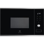 Micro - ondes electrolux ems4203tmx - encastrable h38 x l56 x p46 - 19 litres - ouverture electro porte ...