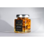 Miel d'acacia aux amandes 100% naturel. tr�sor naturel en bocal de 400g. nectar lux
