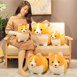 Mignon corgi chien en peluche doux dessin anim oreiller beau cadeau de nol pour les enfants beau cadeau ...
