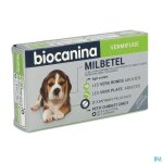 Milbetel vermifuge petit chien et chiot biocanina 2 comprimés Milbetel vermifuge petit chien et chiot biocanina 2 comprimés