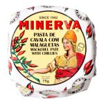 Minerva p�t� de maquereau pikante, d�licieux tartinable riche en prot�ines, 75g