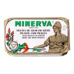 Minerva thon aux l�gumes en huile d'olive piquante, conserve de 120g, poisson de qualit�, saveur epic�e, ...