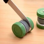 Mini aiguiseur de couteaux de cuisine portable, outils de cuisine, accessoires, type rond cratif, camping, ...