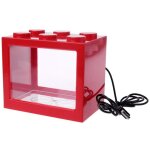 Mini aquarium usb led lumire lampe aquarium maison bureau th table dcoration petit bloc de construction ...