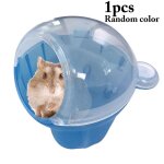 Mini conteneur de bain de sable en plastique pour hamster, cage de bain pour hamster, baignoire, petits ...