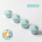 Mini coquetiers cuits a la vapeur en silicone pp, moule a ?ufs, ensemble de 4 mini coquetiers cuits a ...