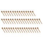 Mini cuill�re a miel en bois, b�ton d'agitation en bois pour pot a miel outil a dessert 50 pi�ces