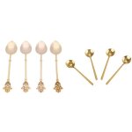 Mini cuillres a caf en acier inoxydable, 8 pices, cuillre a dessert a sucre, cuillre a soupe pour ...