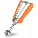 Mini cuill�re a biscuits inox orange avec d�clencheur 25 mm