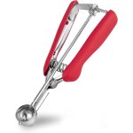 Mini cuill�re a biscuits inox rouge avec d�clencheur 25 mm