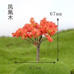 Mini figurine d'arbre nickel  de jardin, artisanat en rsine, micro paysage, bonsa, terrarium de jardin, ...