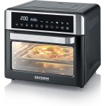 Mini - four et friteuse a air chaud 12 en 1, four posable 25 l, mini four grande capacit� multifonction ...