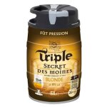 Mini - f�t bi�re triple secret des moines blonde 5l 8% vol.