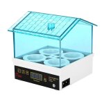 Mini incubateur semi - automatique a lumi�re led, 4 pi�ces, couveuse de temp�rature num�rique pour volaille ...