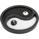 Mini jardin zen, porte - encens en sable yin yang en forme de trigramme taiji en r�sine, d�coration d'int�rieu ...
