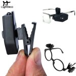 Mini lunettes de lecture, 2 pi�ces, pince portable universelle, lampe frontale r�glable, lampe de lecture ...