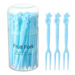 Mini pics a fruits colors pour enfants, 50 pices / ensemble, poigne de poisson ocan, dessin anim ...