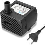 Mini pompe a eau, 3w 180 l / h petite pompe a eau pompe d'aquarium ultra silencieuse pour mini bacs a ...