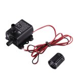 Mini pompe a eau de circulation submersible sans balais, cc 12v 5w 280l / h, fontaine d'aquarium avec ...
