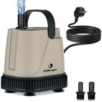 Mini pompe a eau electrique, 850 l / h reglable aquarium pompe submersible, 20w pompe bassin exterieur ...
