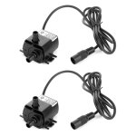 Mini pompe a eau submersible 2x12 volts, pour bricolage, refroidisseur de swamp pc cpu, fontaine de refroidiss ...