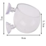 Mini pot en verre cristal, d�coration d'aquarium, pot cylindrique de plantation d'eau polka en pot, tasse, ...
