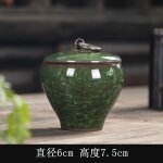 Mini thire en cramique portable, petit pot scell craquel, stockage de th domestique, poudre parfume, ...