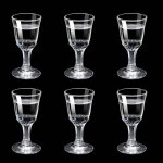 Miniverres a shot de 10ml, lot de 6verres a liqueur chinois, esprit baijiu, tasse enverre de sak, tige ...