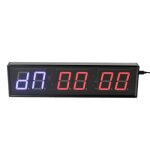Minuteur led 6 chiffres multimode pour sport et comp�tition � luminosit� r�glable yonis