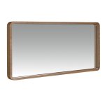 Miroir mural rectangulaire 100x50x7 cm mod�le 3035 avec cadre en bois plaqu� noyer naturel 0, 5 mm, design ...