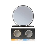 Miroir lumineux led miro ip44 tunable white 160lm 230v 10, 5w miroir#noir mat