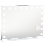 Miroir maquillage hollywood lumineux led tactile r�glable 18 ampoules hp bluetooth