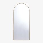 Miroir mural en m�tal belm or 90 x 200 cm