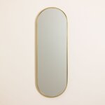 Miroir mural ovale en m�tal elsie gold or