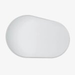 Miroir mural ovale pour salle de bain avec lumi�re led et anti - bu�e riben xfe0e; 120 cm