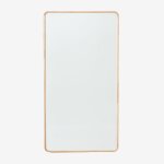 Miroir mural rectangulaire 90x170 cm en bois de ch�ne ornella marron ch�ne
