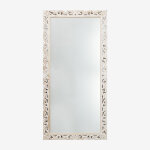 Miroir mural rectangulaire en bois de manguier arnas 90 x 180 cm