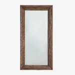 Miroir mural rectangulaire en bois recycl juvira 110 x 220 cm