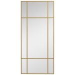 Miroir mural verri�re rectangulaire - installation horizontal ou vertical - 4 crochets - dim. 110l x ...