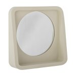 Miroir phoebe avec etag�re polyr�sine nature - bloomingville