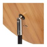 Miroir pivotant lumineux � led en bambou