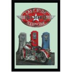 Miroir rectangulaire s�rigraphi� moto full service