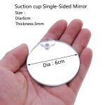 Miroir rond flottant en acrylique pour aquarium betta, 4cm / 5cm / 6cm / 7cm / 8cm / 9cm, corne de fleur, ...