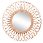 Miroir en rotin naturel diamtre 60