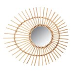 Miroir en rotin oeuf Miroir en rotin oeuf